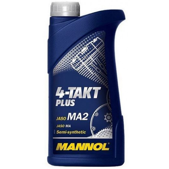 Масло моторное 4-х такт 10w40 1л MANNOL PLUS JASO MA2
