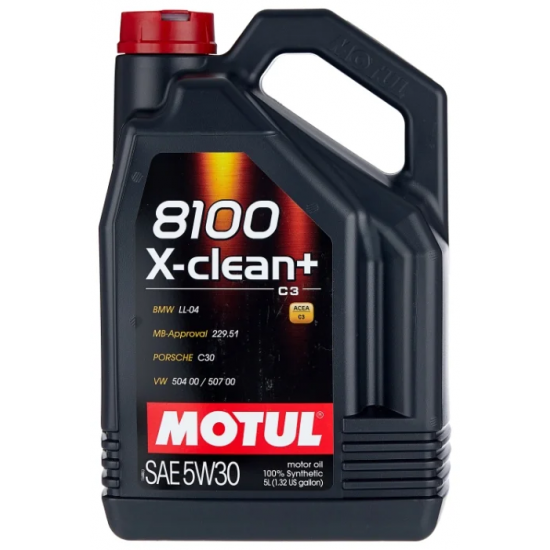 Масло моторное 5w30 5л MOTUL 8100 X-clean PLUS син