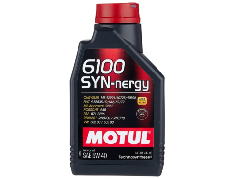 Масло моторное 5w40 1л MOTUL 6100 Syn-Nergy син Масло моторное 5w40 1л MOTUL 6100 Syn-Nergy син