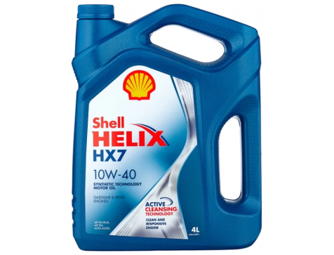 Масло моторное 10w40 4л Shell HELIX HX7 (Helix Plus) п/с
