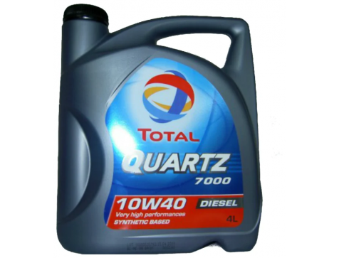 Масло моторное 10w40 4л TOTAL Quartz7000  DIESEL п/с