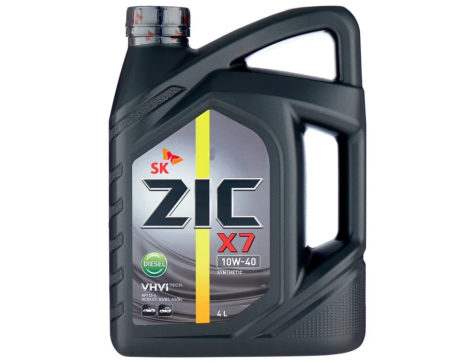 Масло моторное 10w40 4л ZIC X7 DIESEL п/с.