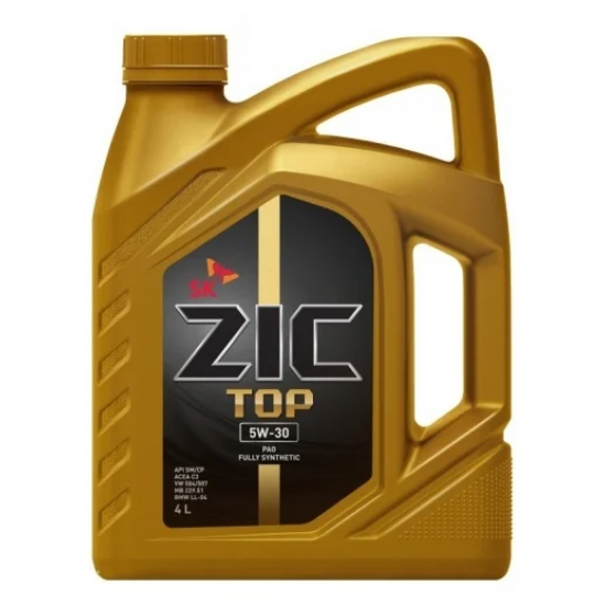 Масло моторное 5w30 4л Zic TOP VW504/507 син.